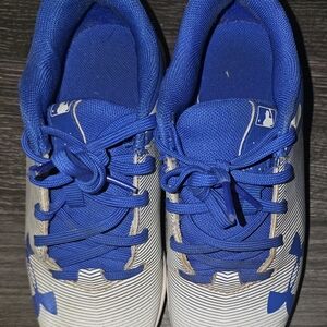 Under Armour Kids Blue and White Shoes